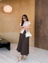 Elegant Women Button Down Blouse With Skirt Sets